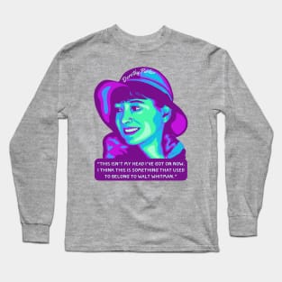 Dorothy Parker Portrait and Quote Long Sleeve T-Shirt